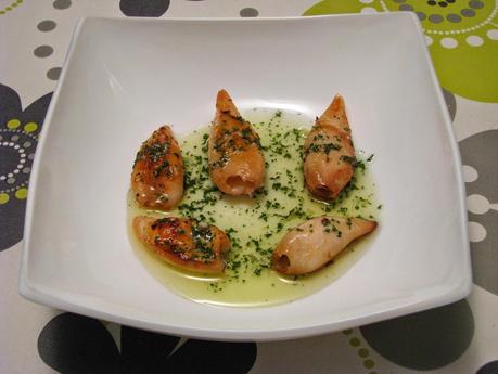 Chipirones a la plancha con salsa verde Chipirones a la plancha con salsa verde