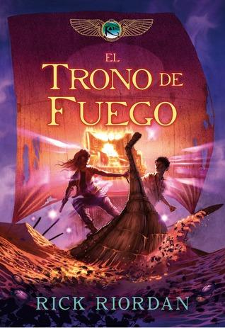 Portada en español: La Sangre del Olimpo (Los Héroes del Olimpo #5) de Rick Riordan El trono de fuego (Las crónicas de Kane, #2)