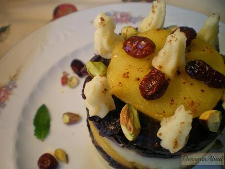 Tartita de lombarda confitada con manzanas y patatas Tartita de lombarda confitada con manzanas y patatas