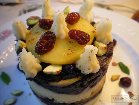 Tartita de lombarda confitada con manzanas y patatas Tartita de lombarda confitada con manzanas y patatas