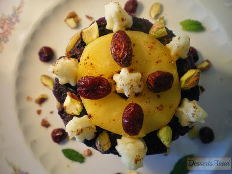 Tartita de lombarda confitada con manzanas y patatas Tartita de lombarda confitada con manzanas y patatas