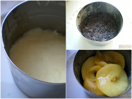 Montaje de la tartita Montaje de la tartita