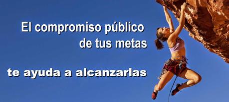 Comprometerte en público ayuda a cumplir tus objetivos Comprometerte en público ayuda a cumplir tus objetivos