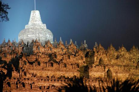 Borobudur at night