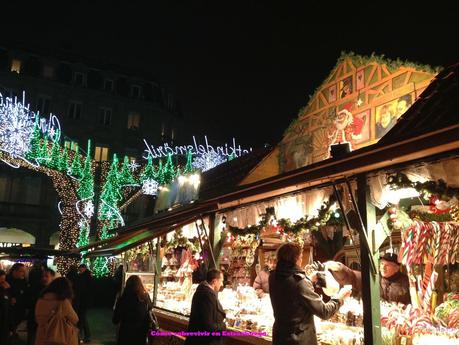 Mercado de Navidad en Estrasburgo.