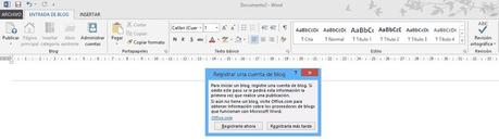 Registrar blog en Word
