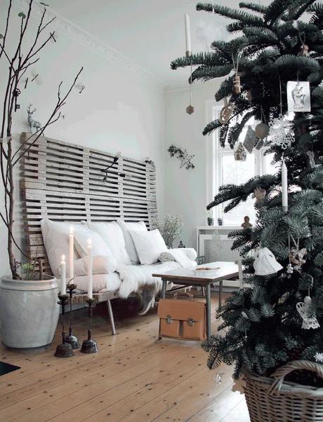 Inspiración Deco: La blanca navidad de una casa nórdica