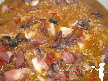 Arroz caldoso con cigalas de Marín Arroz caldoso con cigalas de Marín