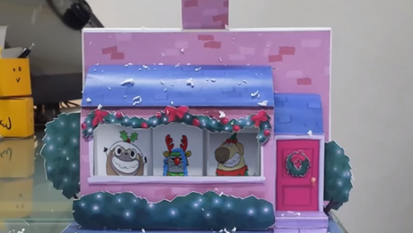 Increíble y creativa tarjeta navideña Increíble y creativa tarjeta navideña