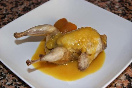 codornices con nísperos codornices con nísperos