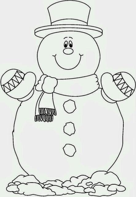 snowman clipart free black and white - photo #33