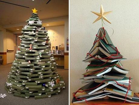 Tu árbol de Navidad más literario: cómo hacer uno con libros Tu árbol de Navidad más literario: cómo hacer uno con libros