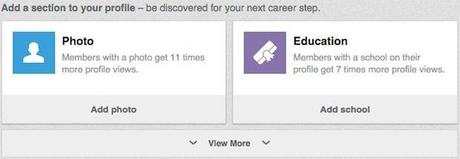 Próximamente cambios en el perfil de Linkedin New-sections
