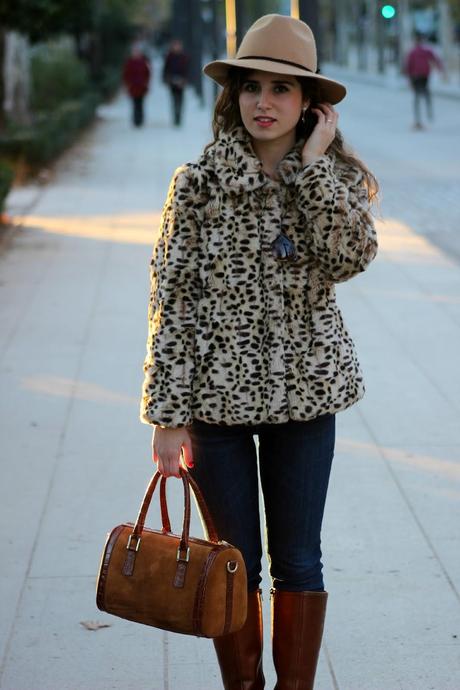 Leopard fur coat Leopard fur coat