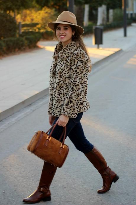 Leopard fur coat Leopard fur coat