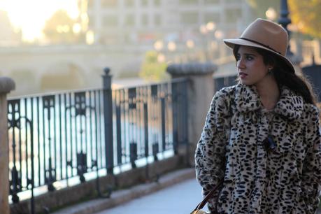 Leopard fur coat Leopard fur coat