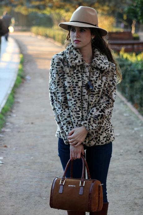 Leopard fur coat Leopard fur coat