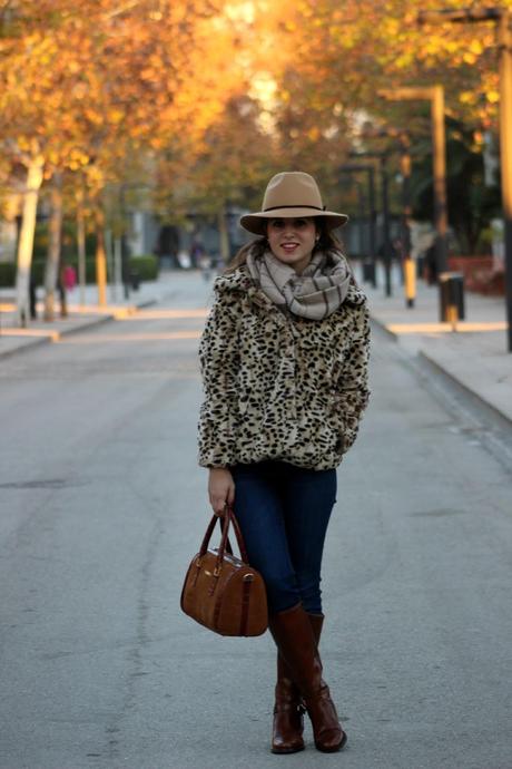 Leopard fur coat Leopard fur coat