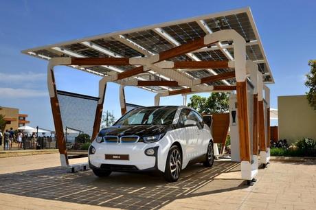 BMW-i3 garaje solar