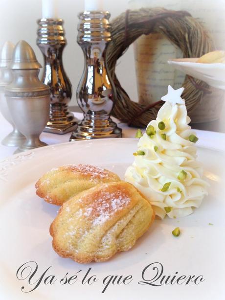 Madeleines con Nueces de Macadamia, Vainilla y Crema de Nata.