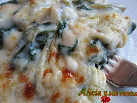 ACELGAS GRATINADAS EN SALSA ¿MORNAY?