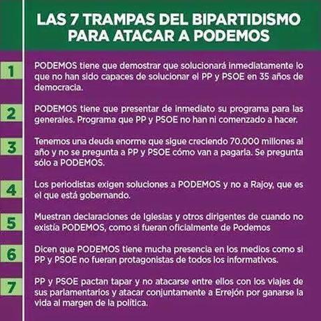TVE abre la caza contra Podemos. TVE abre la caza contra Podemos.