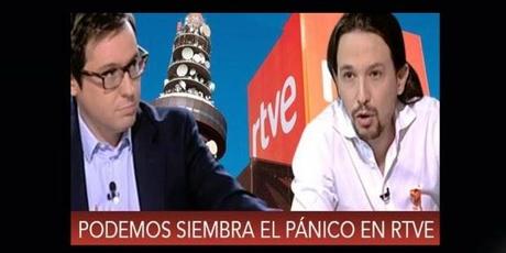 TVE abre la caza contra Podemos. TVE abre la caza contra Podemos.