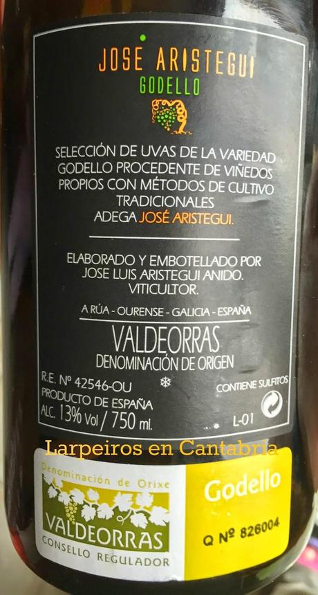 Blanco José Aristegui Godello 2012: Todo un Detalle Blanco José Aristegui Godello 2012: Todo un Detalle