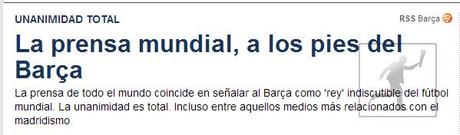 La prensa catalana en los mundiales de clubes del Barcelona y R.Madrid La prensa catalana en los mundiales de clubes del Barcelona y R.Madrid