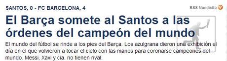 La prensa catalana en los mundiales de clubes del Barcelona y R.Madrid La prensa catalana en los mundiales de clubes del Barcelona y R.Madrid
