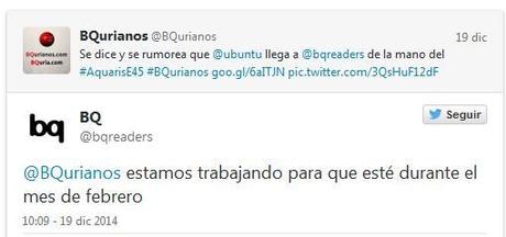 BQ se cuela en la carrera por Ubuntu Touch BQ se cuela en la carrera por Ubuntu Touch