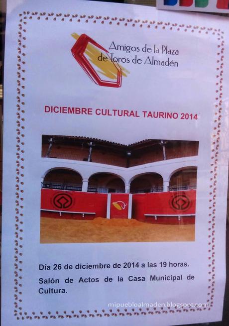 Acto Cultural Taurino 2014 en Almadén