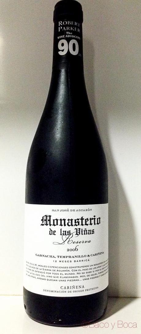 Monasterio de las Viñas 2006 Reserva DO Cariñena Monasterio-de-las-viñas-bacoyboca-1