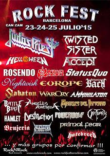 Sabaton, Obituary y Primal Fear se suman al Rock Fest Bcn 2015