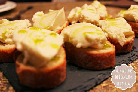 MONTADITOS DE BRANDADA DE BACALAO MONTADITOS DE BRANDADA DE BACALAO