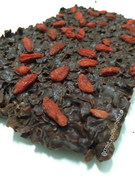 Turrón de copos de Arroz integral, Chocolate y Limón Turrón de copos de Arroz integral, Chocolate y Limón