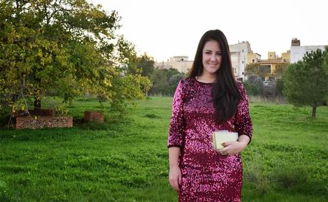 Raspberry sequined dress Raspberry sequined dress