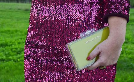 Raspberry sequined dress Raspberry sequined dress