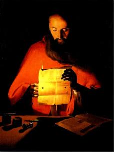 Un rincón para la lectura en PaullusHistoricus San Jerónimo leyendo. George de la Tour, c.1650