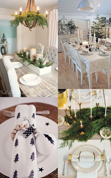 Decoración de la mesa en Navidad Inspiración para decorar la mesa esta Navidad