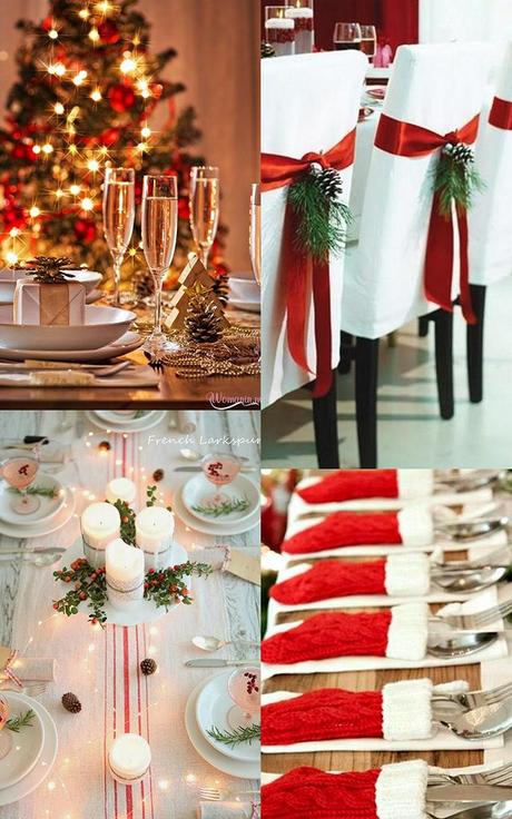 Decoración de la mesa en Navidad Inspiración para decorar la mesa esta Navidad