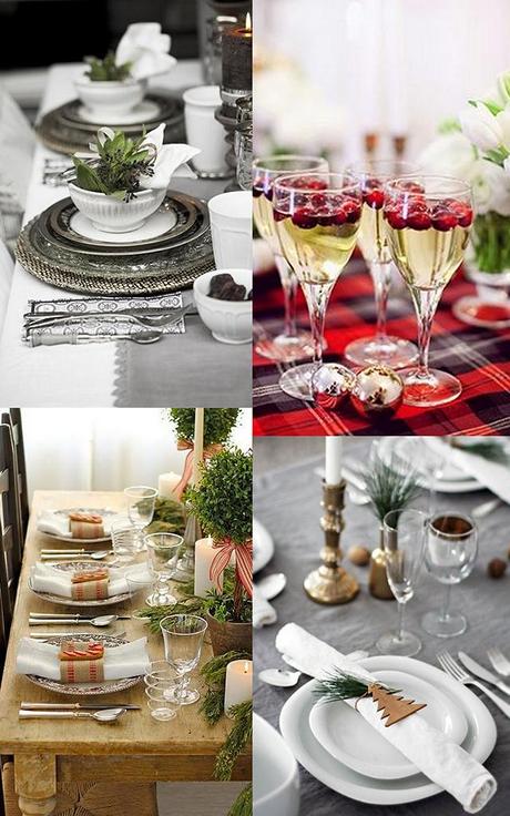 Decoración de la mesa en Navidad Inspiración para decorar la mesa esta Navidad