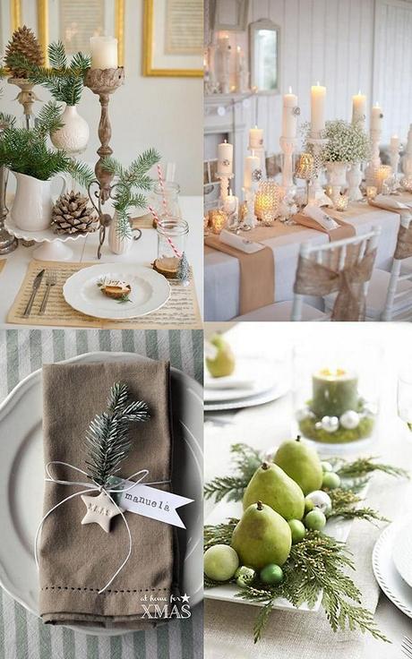 Decoración de la mesa en Navidad Inspiración para decorar la mesa esta Navidad