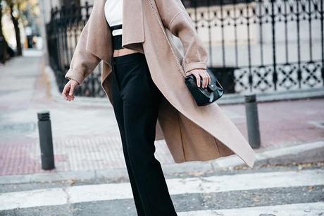 BARDOT TOP Bardot_Top-Stripes-Purificacion_Garcia_Trousers-Camel_Coat-Outfit-Street_Style-Collage_Vintage-