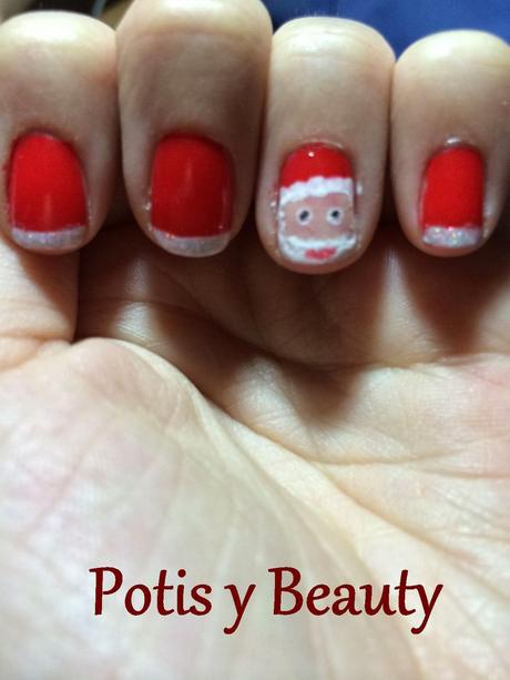 Manicura Papa Noel!