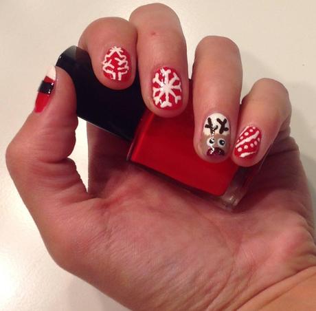 Manicura Navideña Manicura Navideña