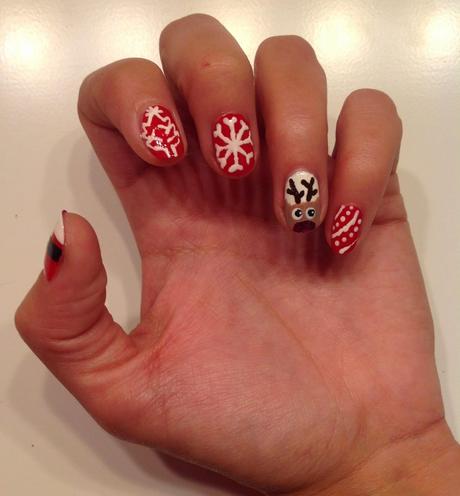 Manicura Navideña Manicura Navideña