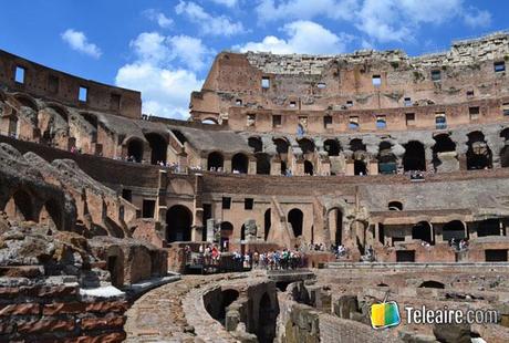 El Coliseo era multicolor la arena del coliseo