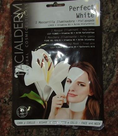 Perfect White, Mascarilla Facial de Lirio, FacialDerm facialderm