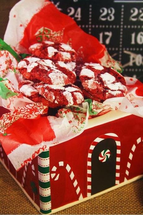 Red Velvet Crinkle Cookies Red Velvet Crinkle Cookies